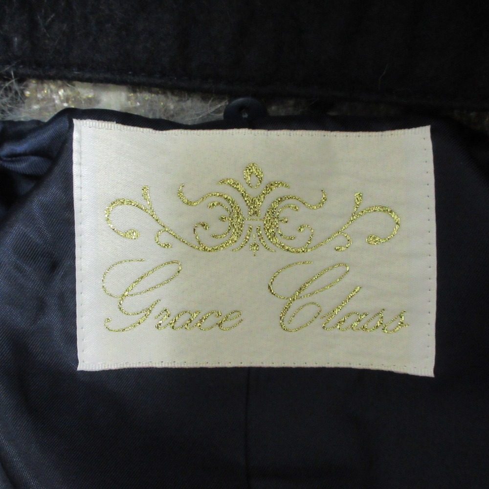 GRACE Class モヘア アルパカ ブレンド チェック コート