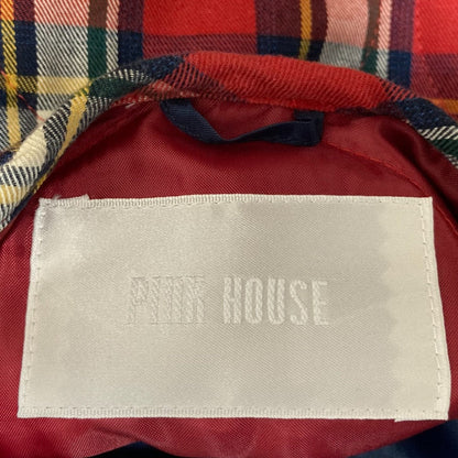 PINK HOUSE チェック ライナー フード コート