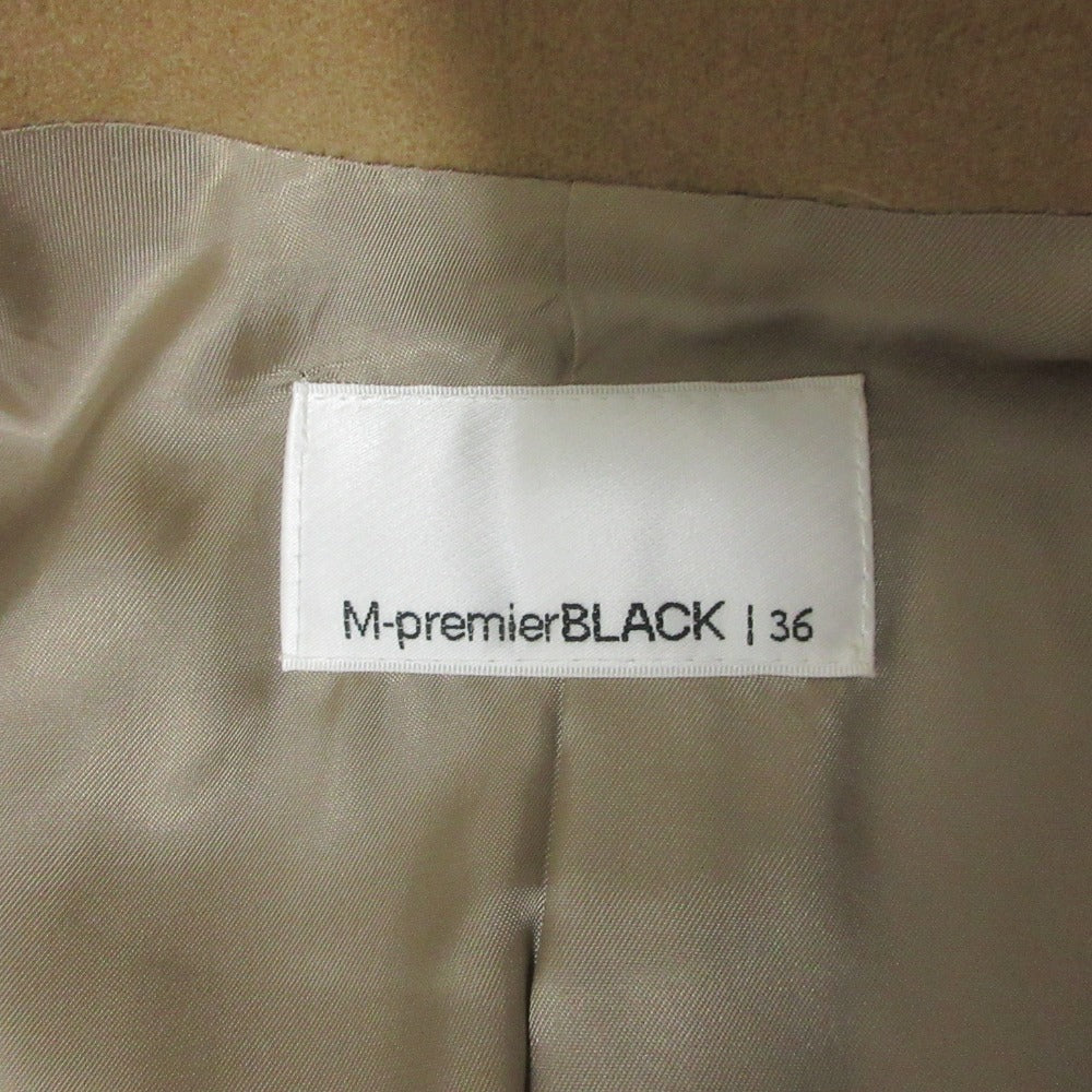 M-premierBLACK カシミヤ トレンチ コート