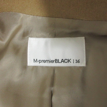 M-premierBLACK カシミヤ トレンチ コート