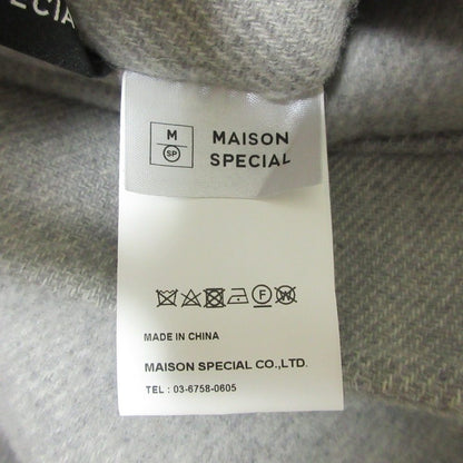 Maison Special PECOLAMB SUPER110's ノーカラー ロング コート