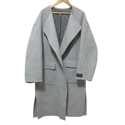 Maison Special PECOLAMB SUPER110's ノーカラー ロング コート