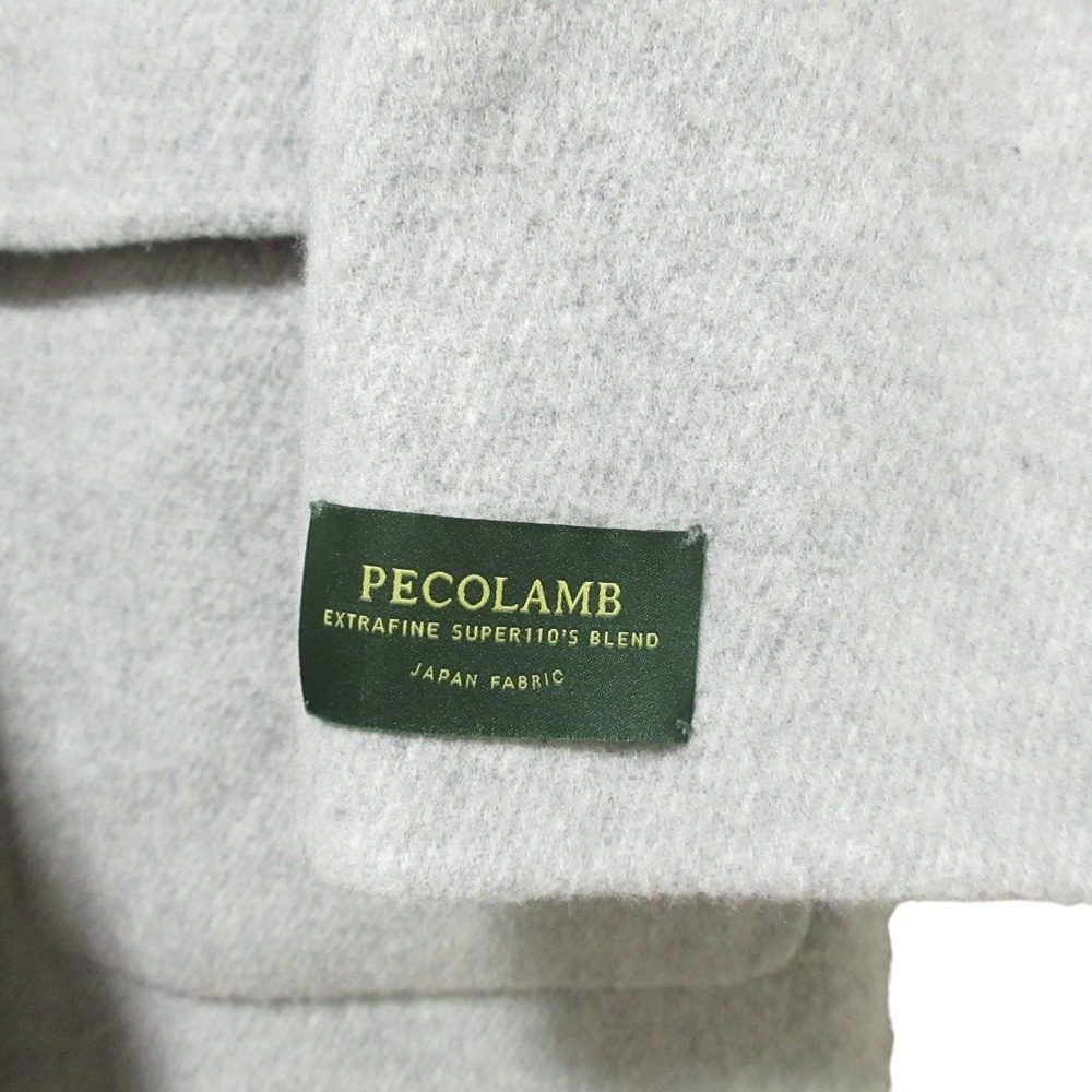 Maison Special PECOLAMB SUPER110's ノーカラー ロング コート