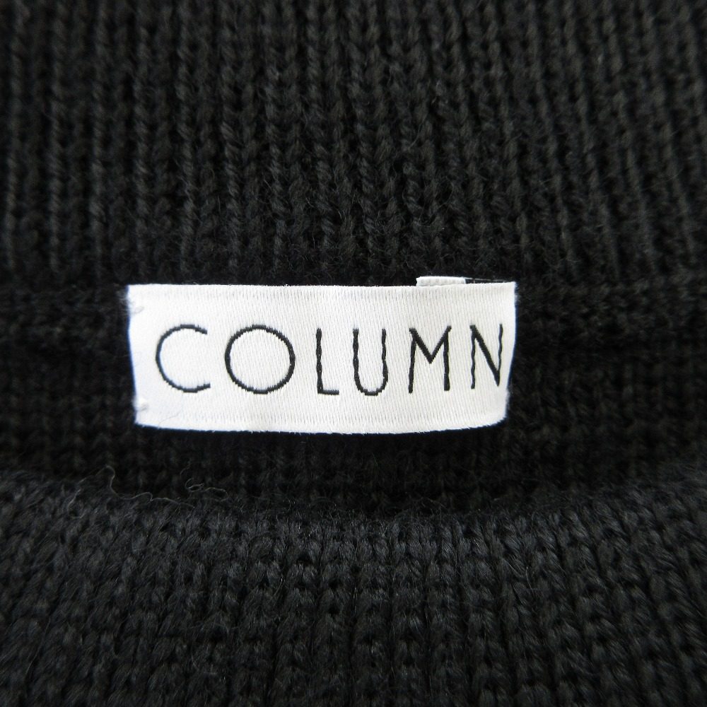 COLUMN クロシェ ニット フリンジ ポンチョ