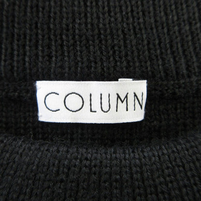 COLUMN クロシェ ニット フリンジ ポンチョ