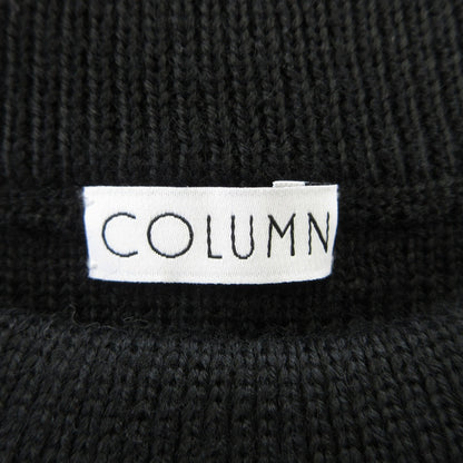 COLUMN クロシェ ニット フリンジ ポンチョ