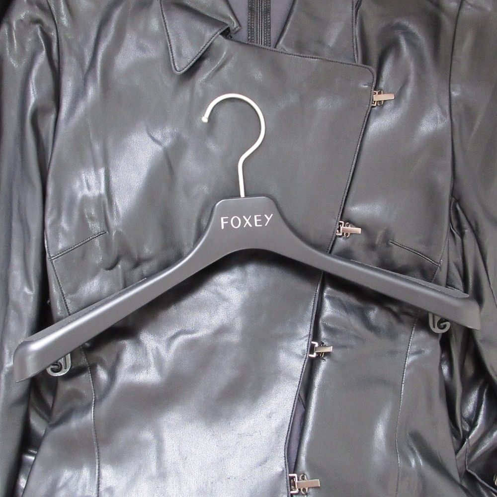 FOXEY NEW YORK フェイク レザー コート
