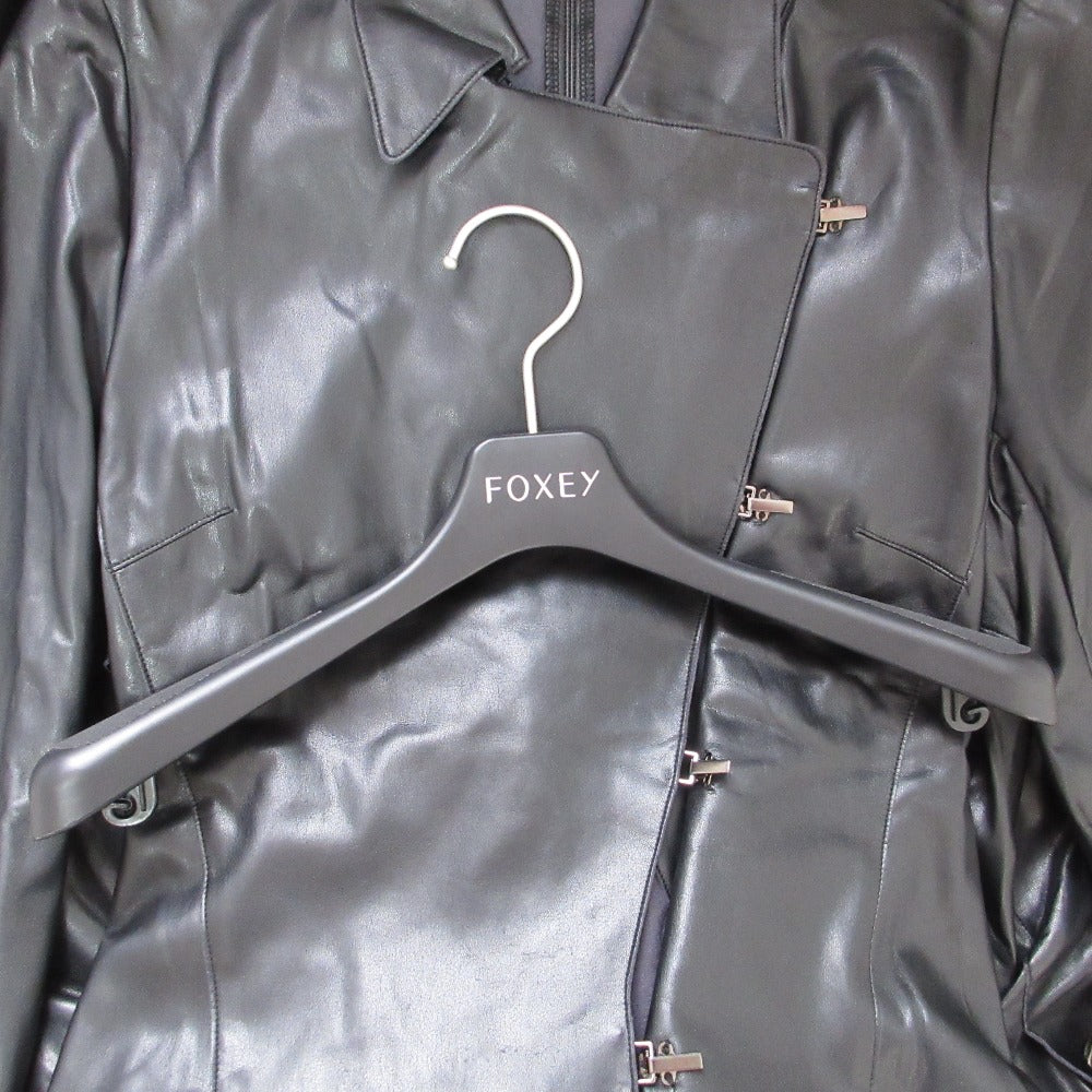 FOXEY NEW YORK フェイク レザー コート