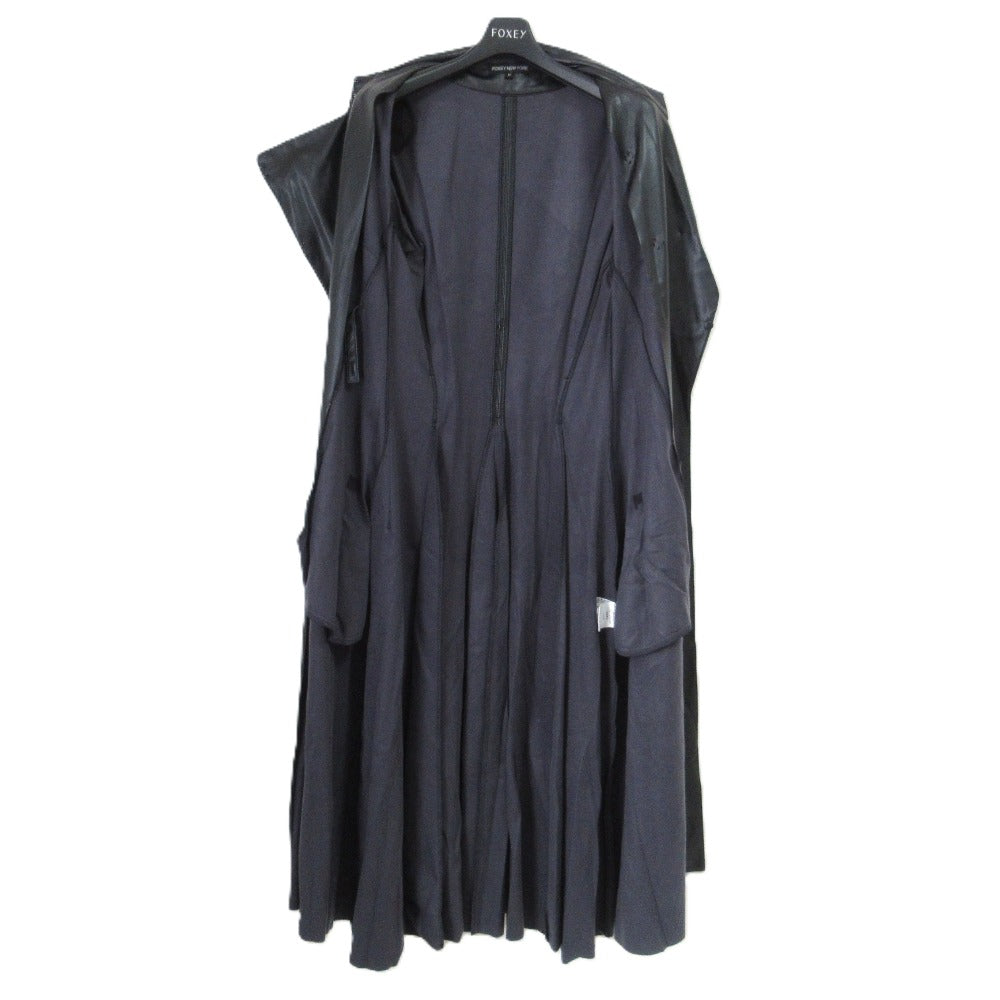 FOXEY NEW YORK フェイク レザー コート