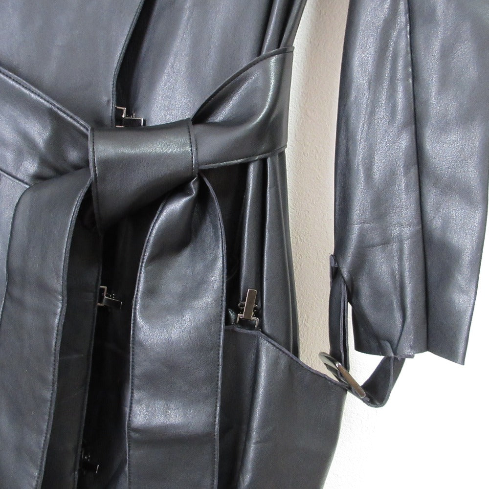 FOXEY NEW YORK フェイク レザー コート