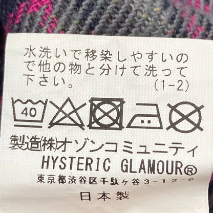 HYSTERIC GLAMOUR SPEAK NO EVIL 刺繍 オープンカラー シャツ