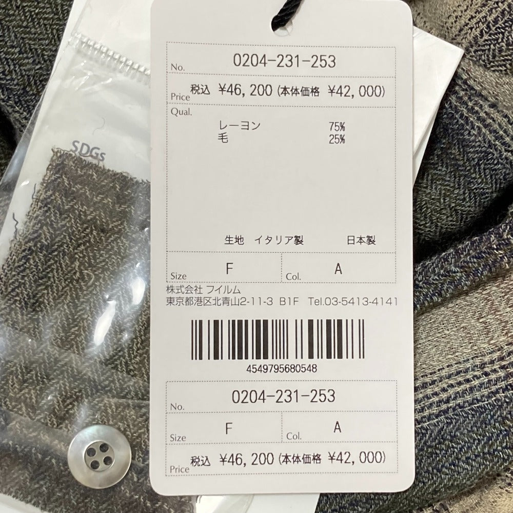 DOUBLE STANDARD CLOTHING ウール ビスコース シャツ