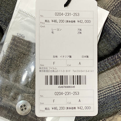 DOUBLE STANDARD CLOTHING ウール ビスコース シャツ