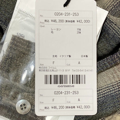 DOUBLE STANDARD CLOTHING ウール ビスコース シャツ
