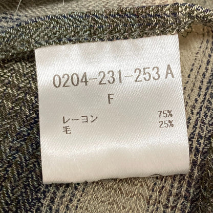DOUBLE STANDARD CLOTHING ウール ビスコース シャツ