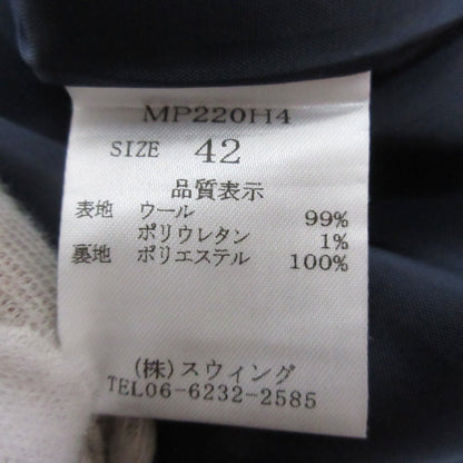 MARLENE DAM ウール ストレッチ イージー パンツ