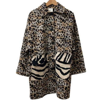 SEMICOUTURE レオパード コットン バルマカーン コート