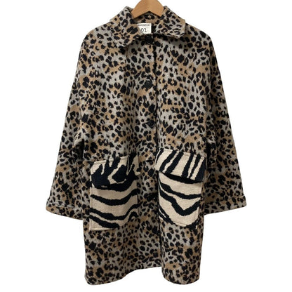 SEMICOUTURE レオパード コットン バルマカーン コート