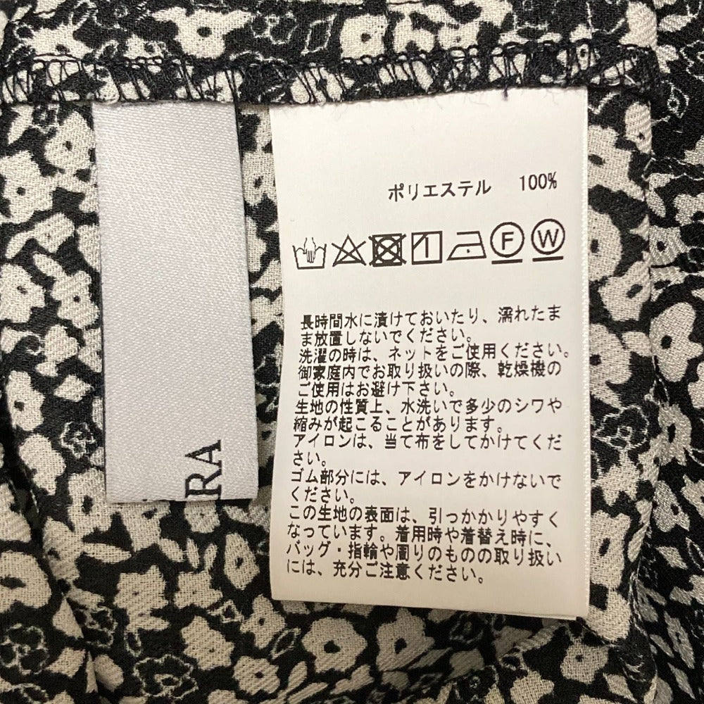 ティアラ フラワー プリント 長袖 リボン ブラウス
