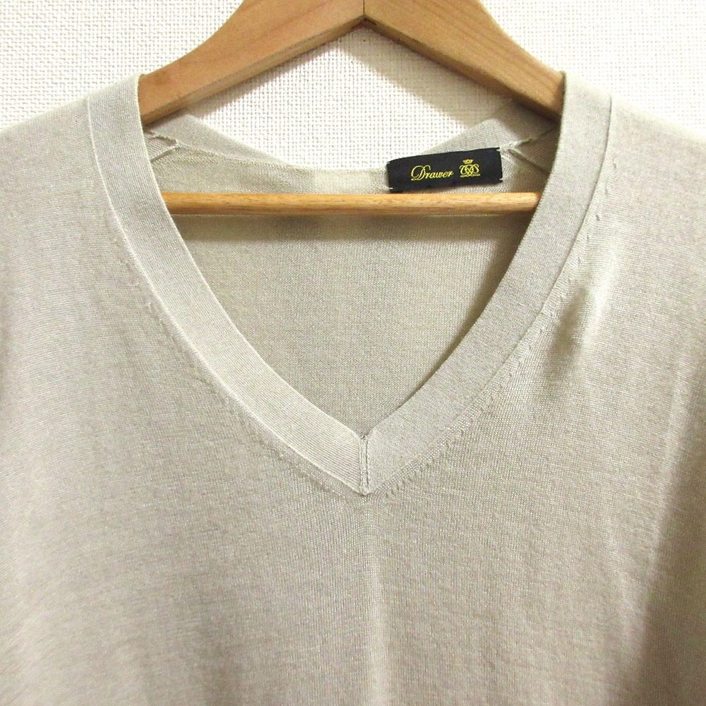 Drawer カシミヤ シルク ブレンド ニット トップ