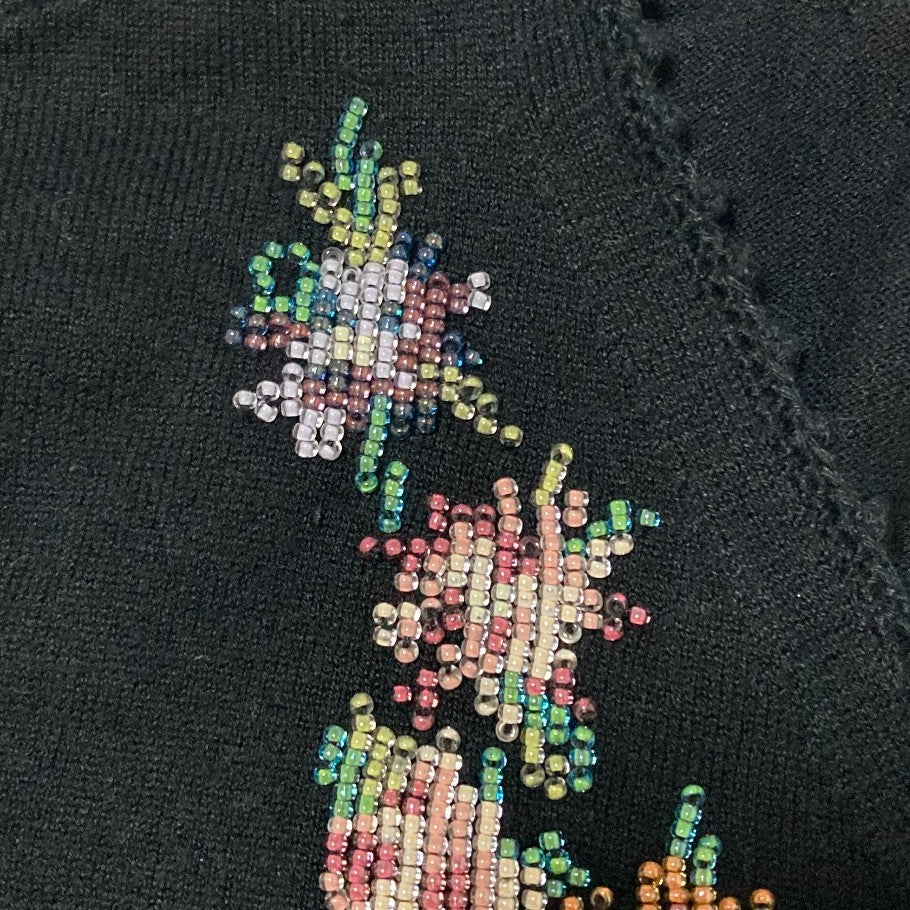 ヴィヴィアンタム ビーズ刺繍ニットカットソー