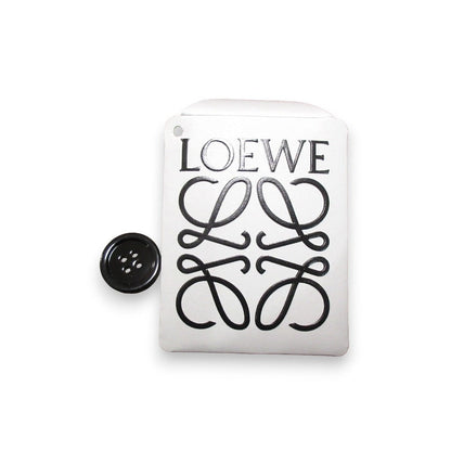 ロエベ アナグラム 刺繍 ウール ニット カーディガン