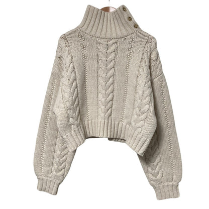 クラネ SHORT CABLE TURTLE KNIT TOPS ニット
