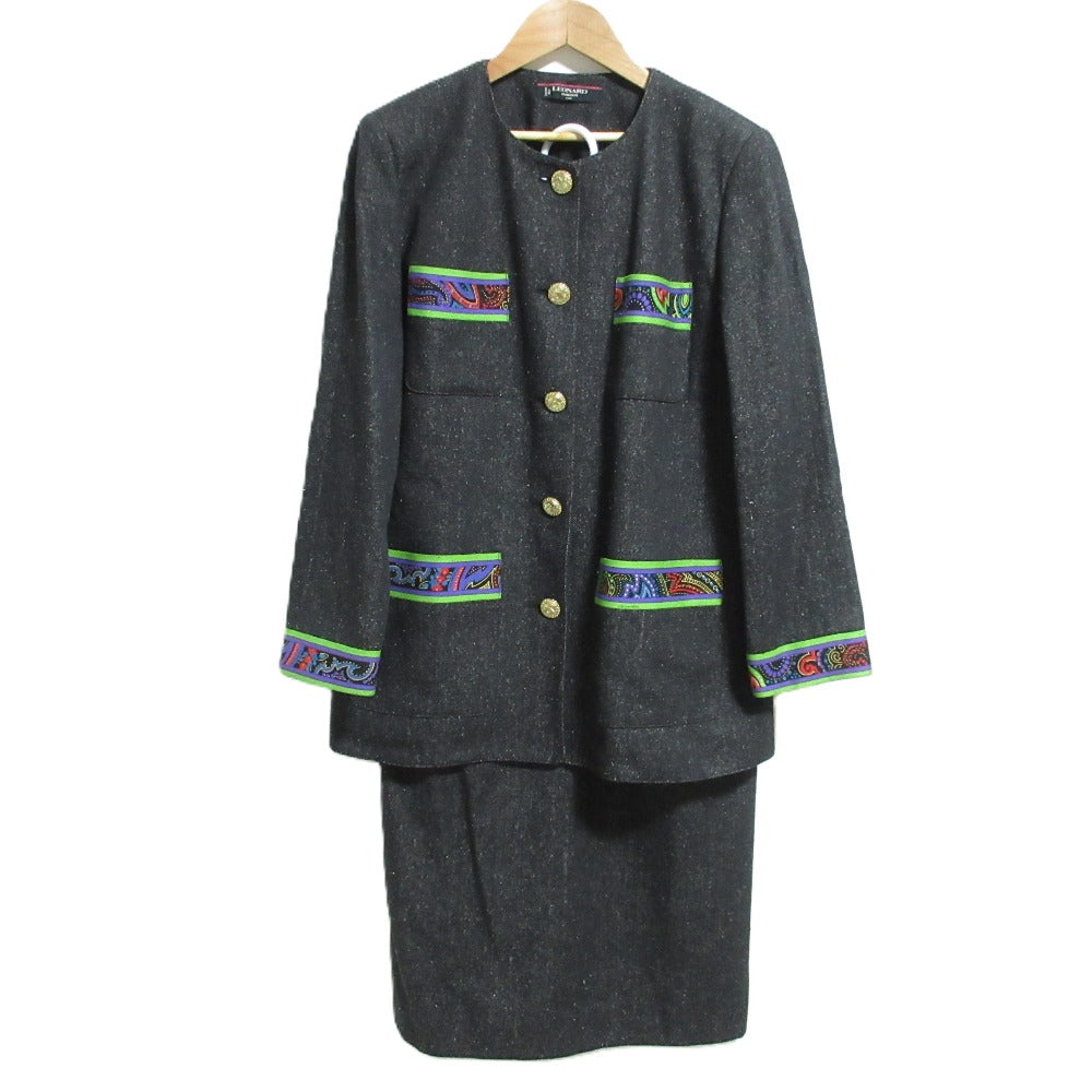 レオナールファッション シルク セットアップ