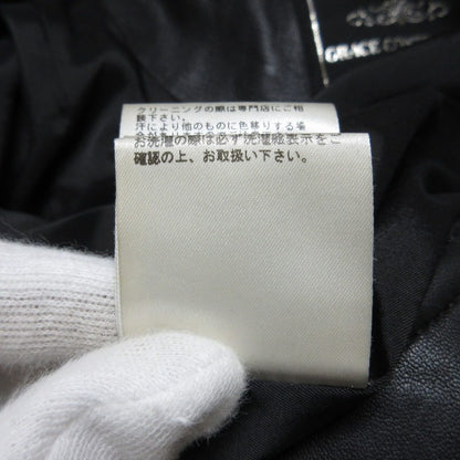 グレースコンチネンタル レースアップライダースジャケット ブルゾン