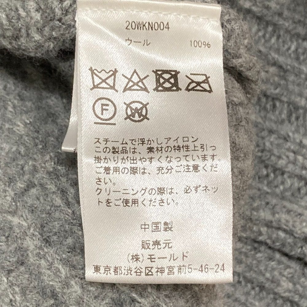 CINOH ウールタートルネックノースリーブニット