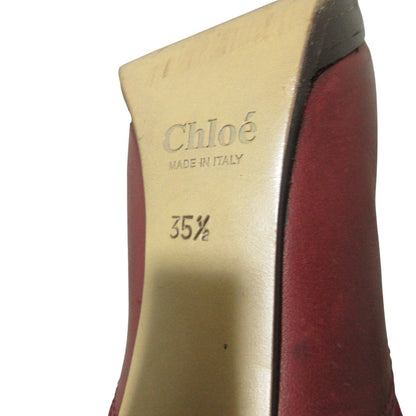 クロエ スエード レザー ロング ブーツ