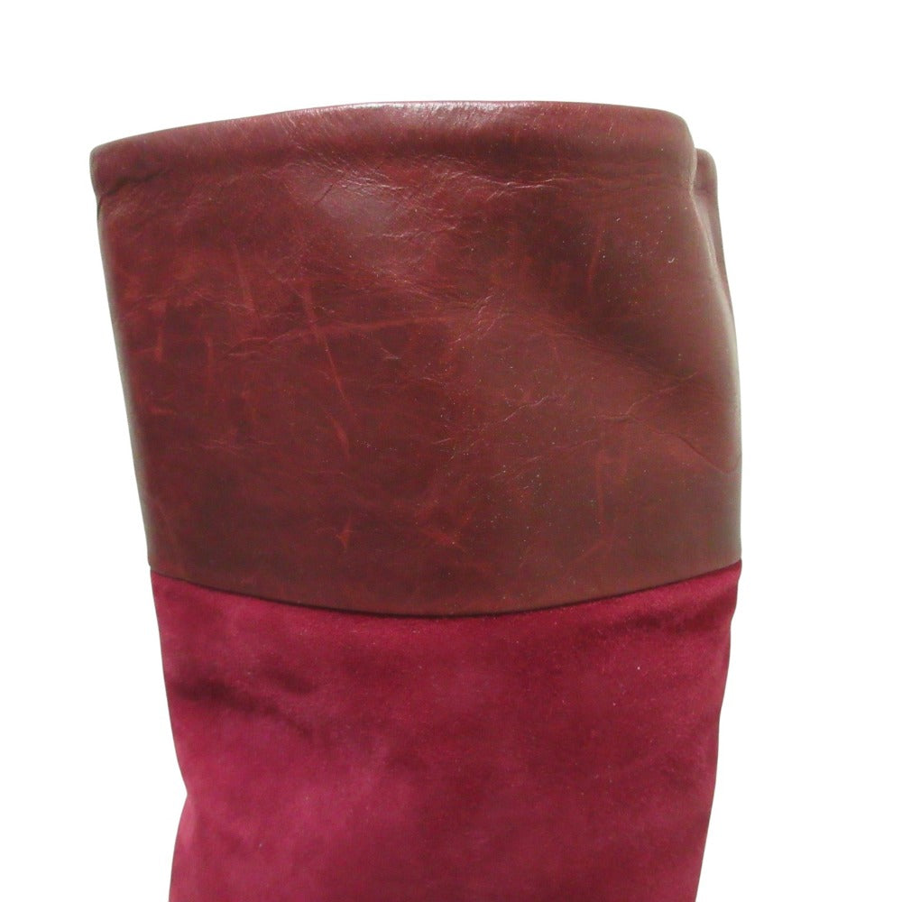 クロエ スエード レザー ロング ブーツ