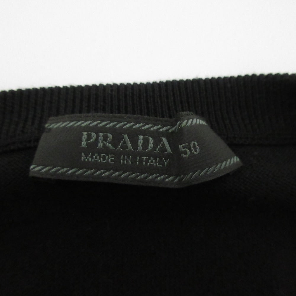 プラダ チェック ジャカード ウール セーター