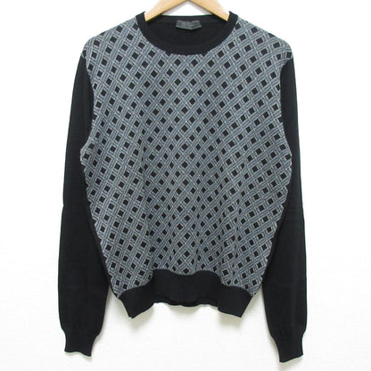 プラダ チェック ジャカード ウール セーター