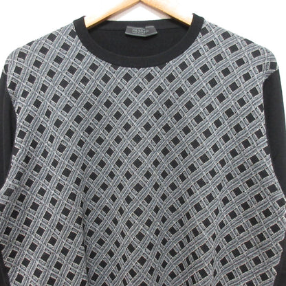 プラダ チェック ジャカード ウール セーター