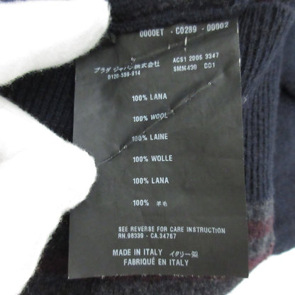 プラダ スポーツ アーガイル ウール ニット セーター