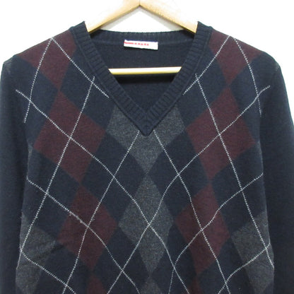 プラダ スポーツ アーガイル ウール ニット セーター