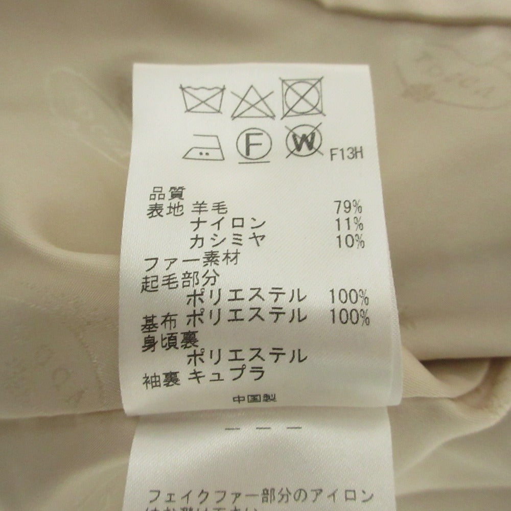 TOCCA カシミヤブレンドロングコート