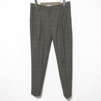AULA AILA チェック テーパード パンツ