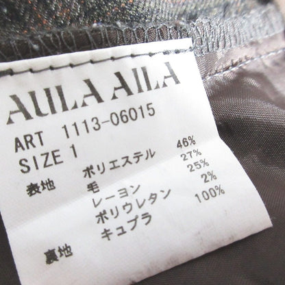 AULA AILA チェック テーパード パンツ