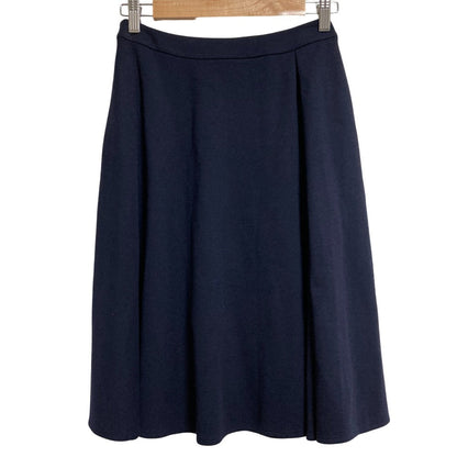 Rene ストレッチ ギャザー ノーカラー ジャケット 膝丈 スカート セットアップ