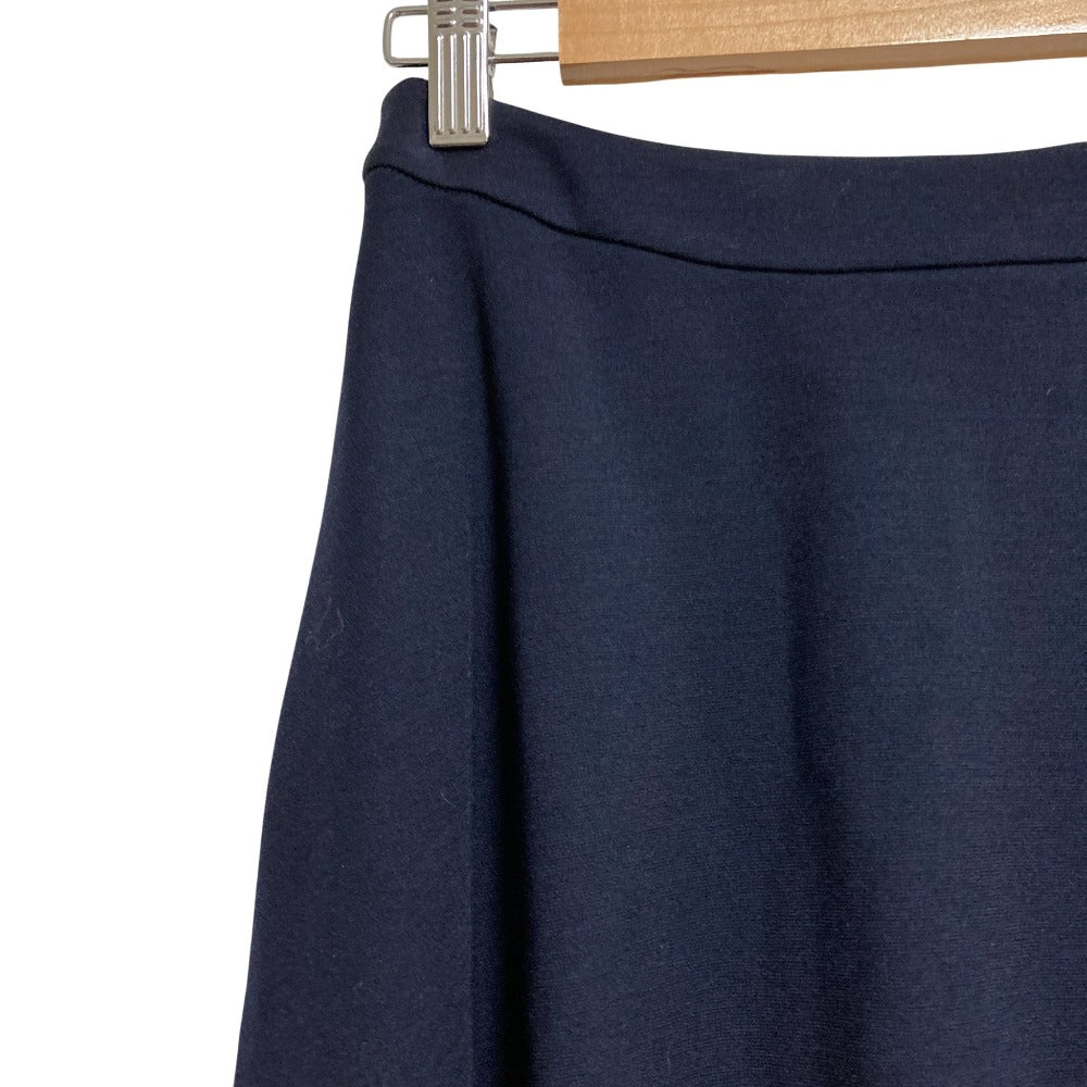 Rene ストレッチ ギャザー ノーカラー ジャケット 膝丈 スカート セットアップ