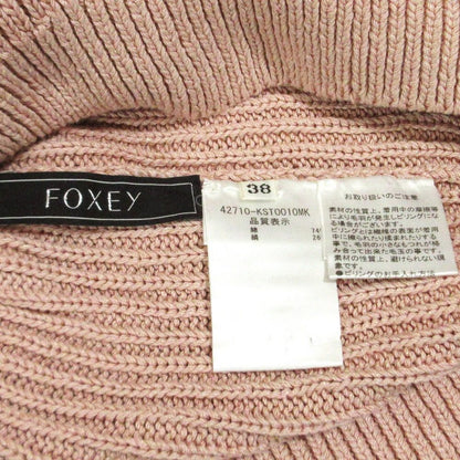 FOXEY ハンモック コットン シルク ニット トップ