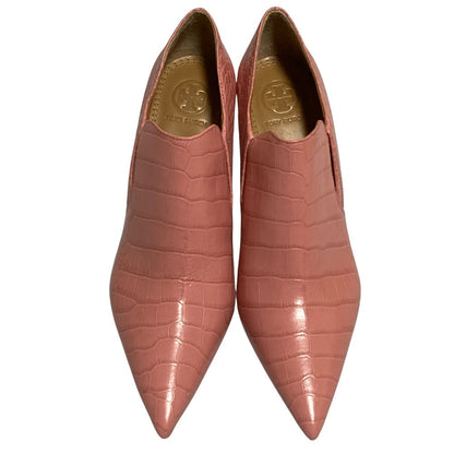 トリー バーチ クロコ エンボス ブーティー