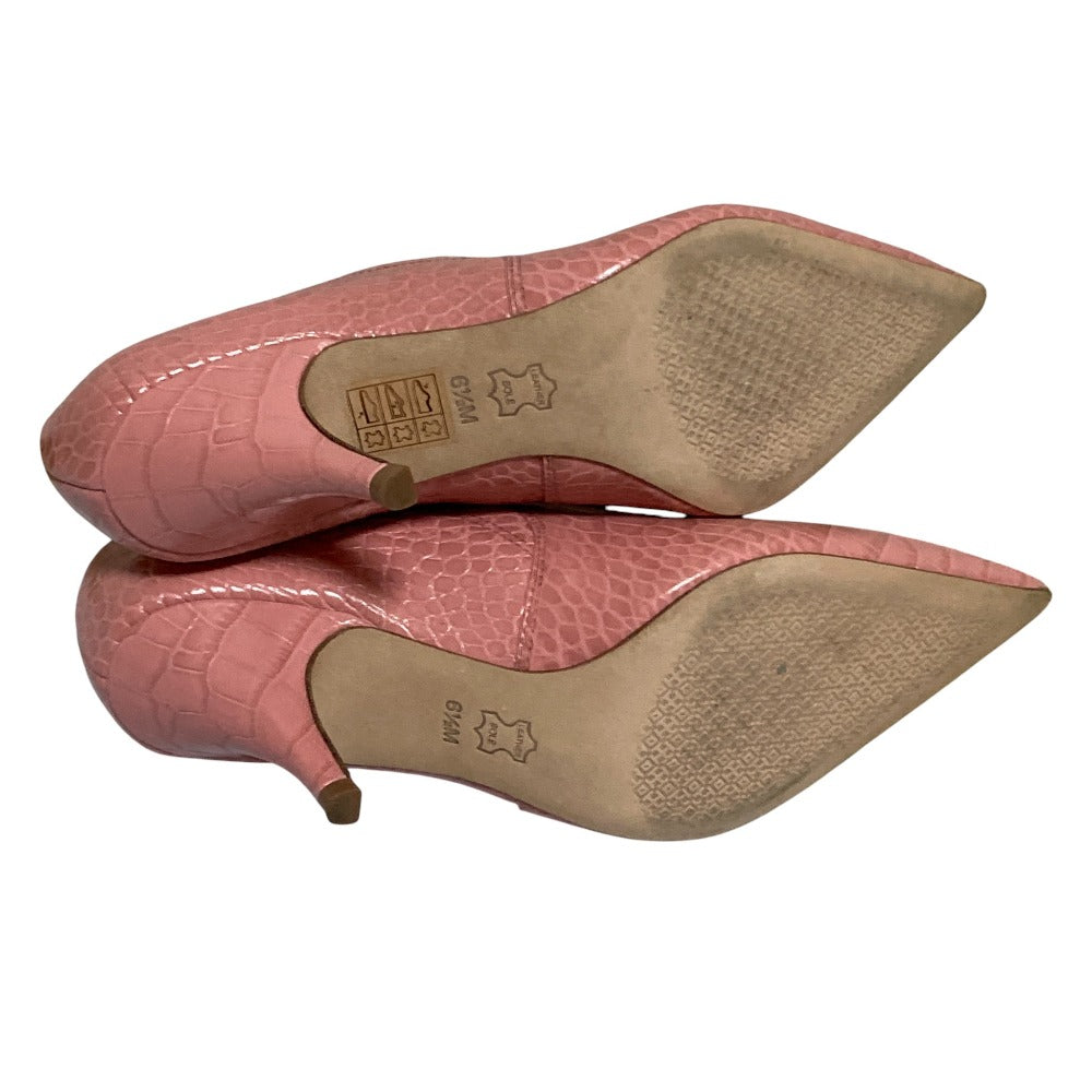 トリー バーチ クロコ エンボス ブーティー