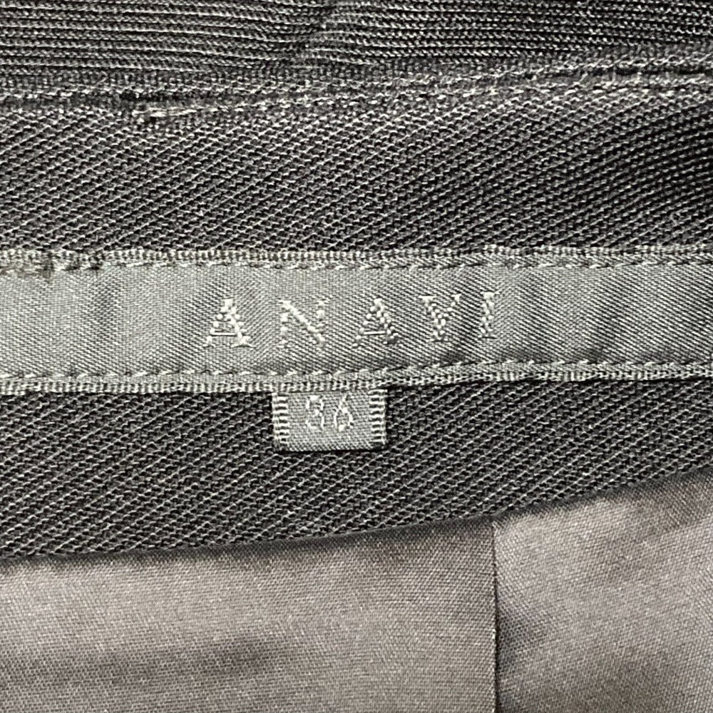 ANAYI ノー カラー ペプラム ジャケット セット アップ