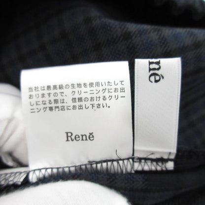 Rene チェック ワイド パンツ
