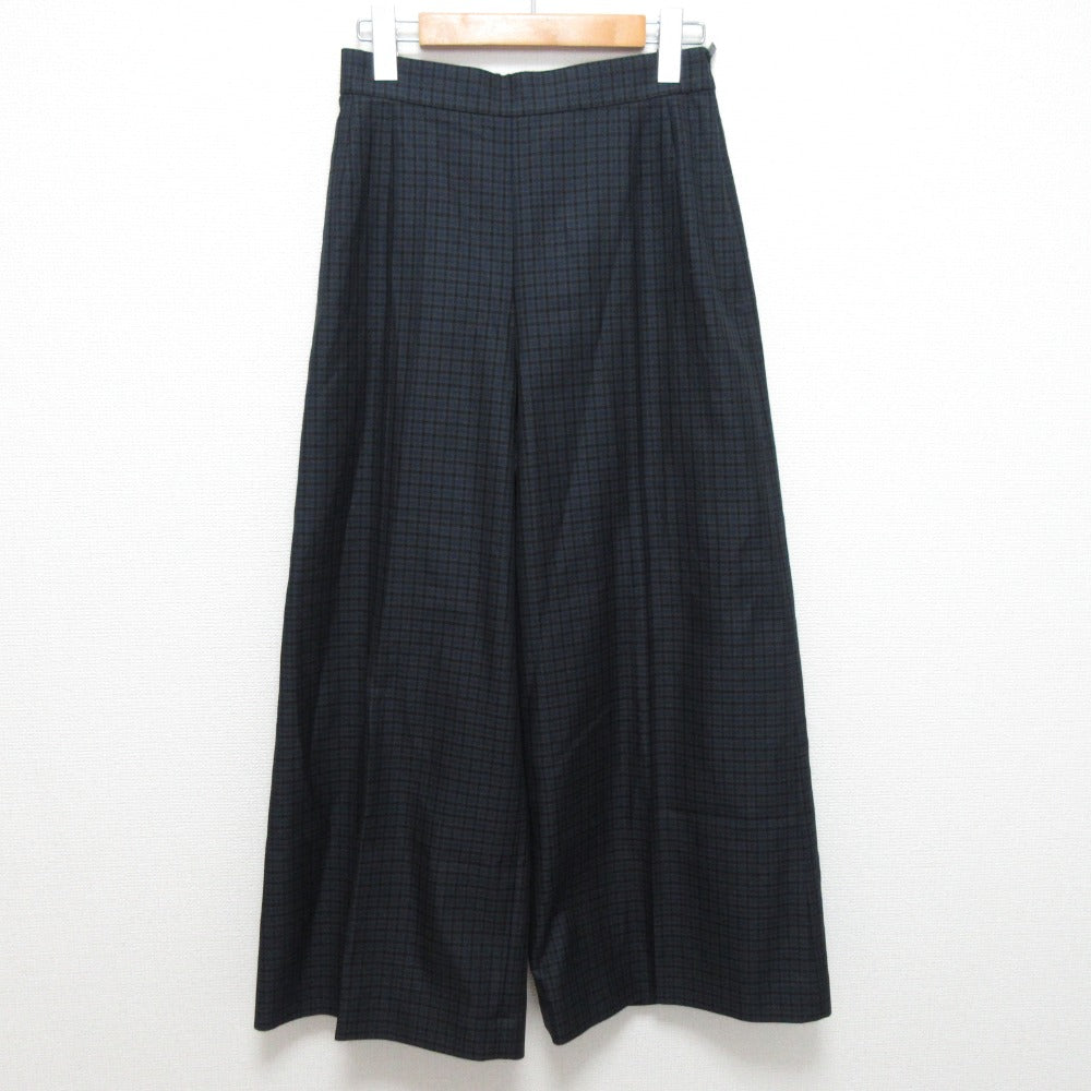 Rene チェック ワイド パンツ