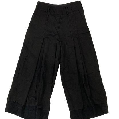 ヨウジヤマモト COTTON WOOL RANDOM TUCKパンツ