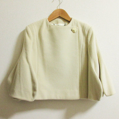 ステラ マッカートニー ウール カシミヤ ノーカラー ジャケット